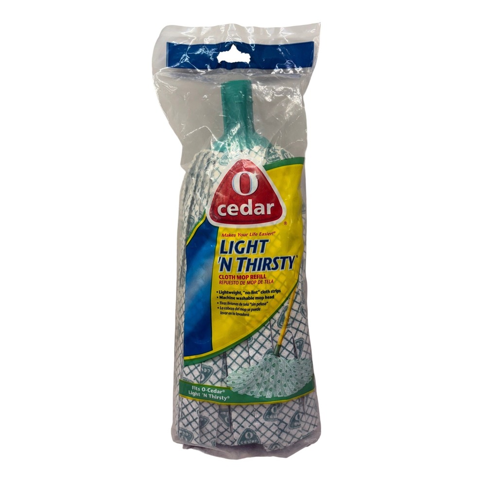 O Cedar Light 'n Thirsty Lightweight Cloth Mop Refill Replacement  Washable NWT